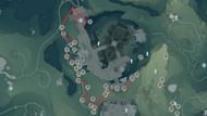 Tiger's Maw route (Image via appsample interactive map || Sportskeeda)